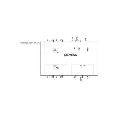 Запчасть для модуля питания SINAMICS S120 PM340 для SIEMENS 6SL3210-1SE21-8UA0