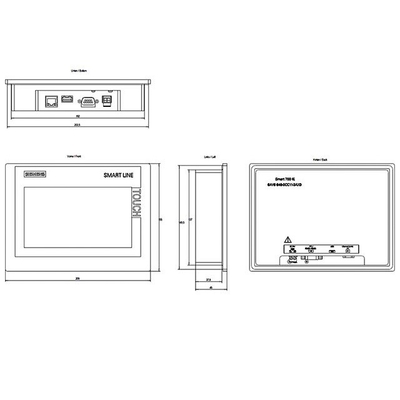 Сетевой сенсорный экран сети Ethernet SIMATIC HMI Smart 700 IE V4 6AV6648-0DC11-3AX0 100% оригинальный CN SIC