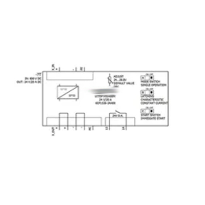Мощный SITOP PSU400M 20A преобразователь постоянного тока / постоянного тока Вход DC 600V Выход DC 24V/20A 6EP1536-3AA00