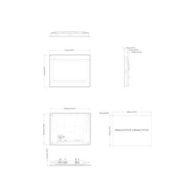 10.1 &quot; WVA Wide Viewing Angle Display HMI Touch Screen MT8106iE с двухъядерным процессором RISC