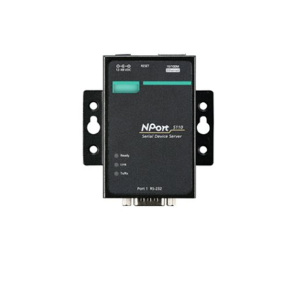 Прямая подача NPORT 5110 Порт RS-232/422/485 Сервер серийного порта для сетевого устройства MOXA