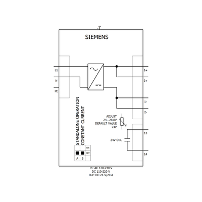 HYTECH Original SIEMENS SITOP PSU8200 24V DC 20A Стабилизированный модуль питания 6EP1336-3BA10