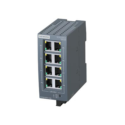 6GK5008-0BA10-1AB2 Siemens SCALANCE XB008 Неуправляемый промышленный коммутатор Ethernet 100%