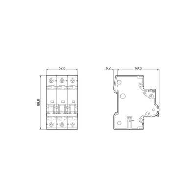 5SY7313-8CC Миниатюрный выключатель 400V 15kA 3-польный D 13A SENTRON Для применения
