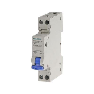 Компактный выключатель защиты от остаточного тока 1P N типа AC 30 mA 5SV9313-1CN25 для Siemens
