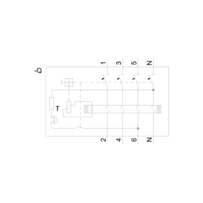 Siemens 5SV3646-6 Интерфейс связи с выключателем остаточного тока
