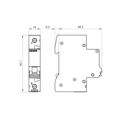 Siemens 5SL4110-7CC миниатюрный выключатель 100% оригинальный с оригинальной упаковкой