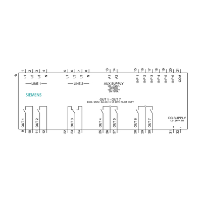 SENTRON 3KC LCD 144x144 мм ATC6300 Интеллектуальный контроллер конверсии для MCCB ACB LBS