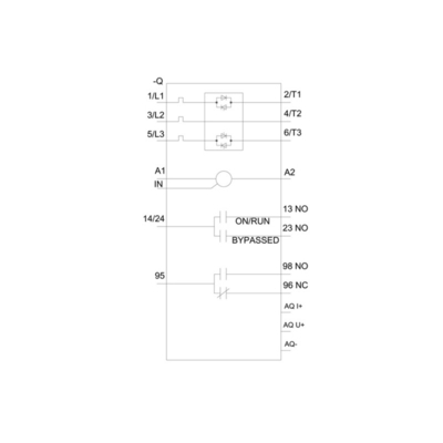 Siemens 3RW50556AB14 Мягкий стартер 200-480V 143A 110-250V Терминалы винтовых контактов аналогового выхода