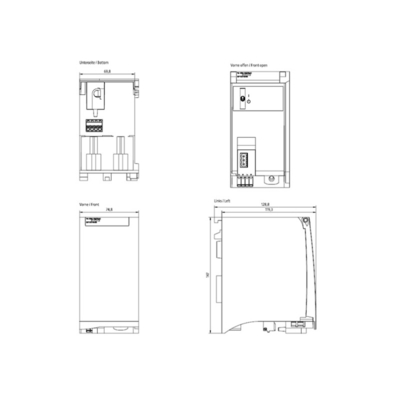 6EP1333-4BA00 SIMATIC PM 1507 24V/8A Силовое питание для SIMATIC S7-1500 и сети Другие