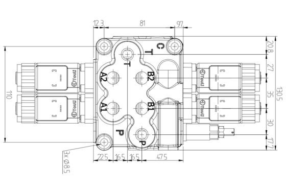 MB-3/2S-3160 /18ES3/28ES3/G-3/M3-12VDC Выбор гидравлического соленоидного направленного клапана