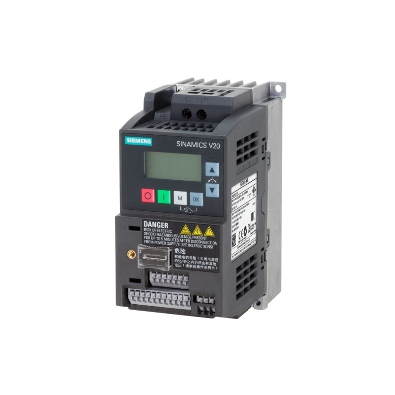 SIEMENS 6SL3210-5BB17-5UV1 SINAMICS V20 200-240V 1AC -10/ 10% 47-63Hz для высокой мощности