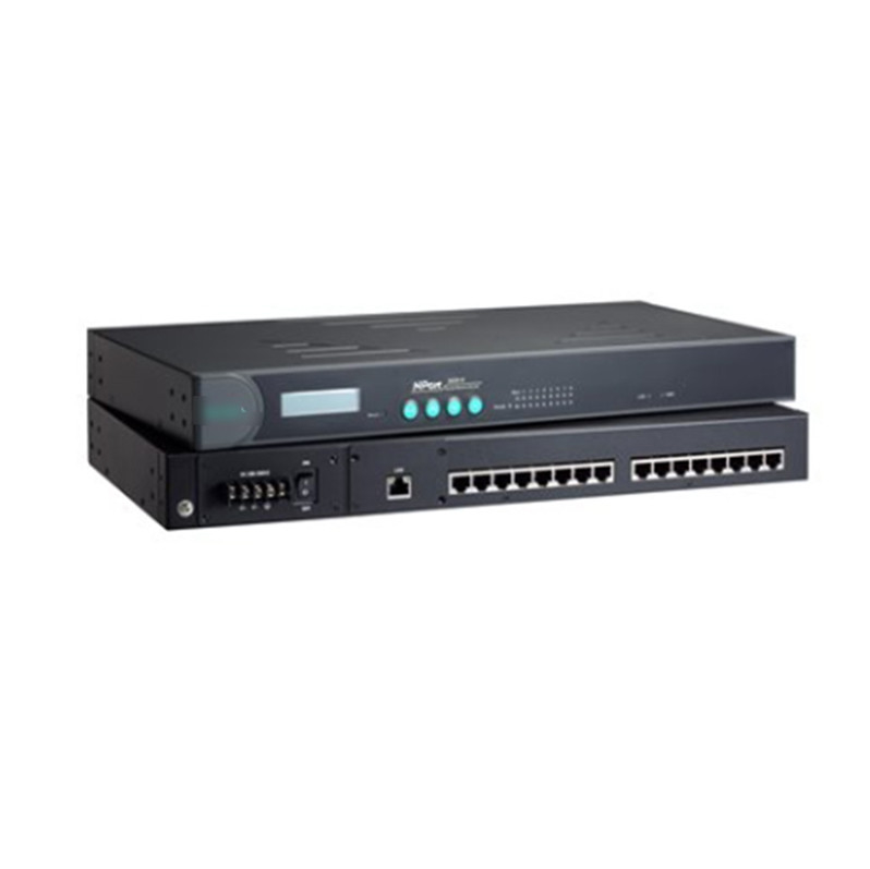 Легкий для MOXA 8 и 16 портов RS-232/422/485 Rack-монтируемый серийный сервер для профессионалов