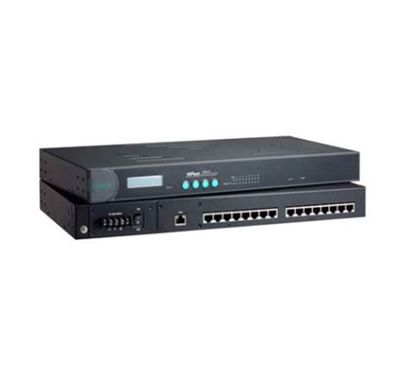 NPORT 5630-16 100-240 VAC или 88-300 VDC Серийный сервер для MOXA DHL TNT UPS FEDEX EMS