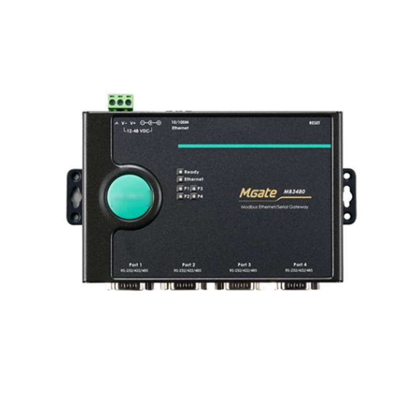1 2 и 4-портный стандартный серийный порт на Ethernet Modbus Gateway MGATE MB3180 для MOXA