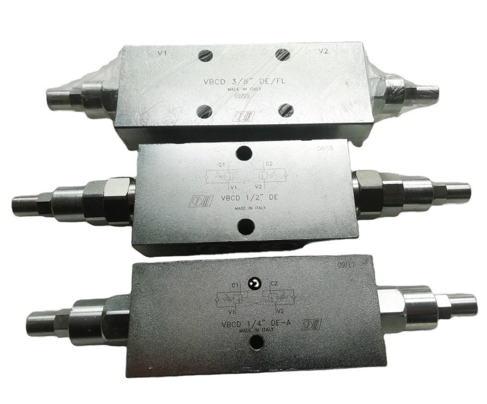Сверхцентральные клапаны Контрабалансный клапан VBCD 1/4&quot; DE/A для максимального давления 350 бар