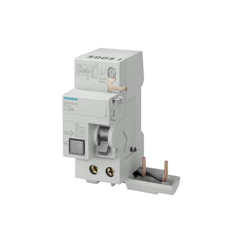 Чистая масса кг 0,204 кг 5SM2322-0 RC блок для 5SY 2-польного типа AC В 40 A 30 mA Un AC 230 V