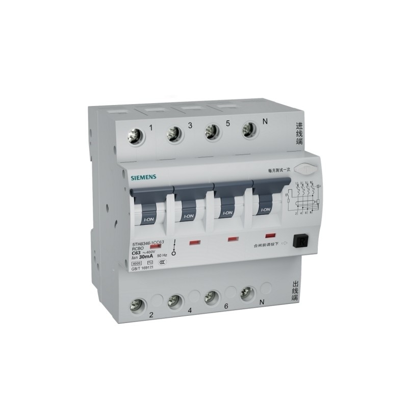 Siemens 5TH8346-1CC32 RCBO 4P C32 30mA ELE AC выключатель для интерфейса связи